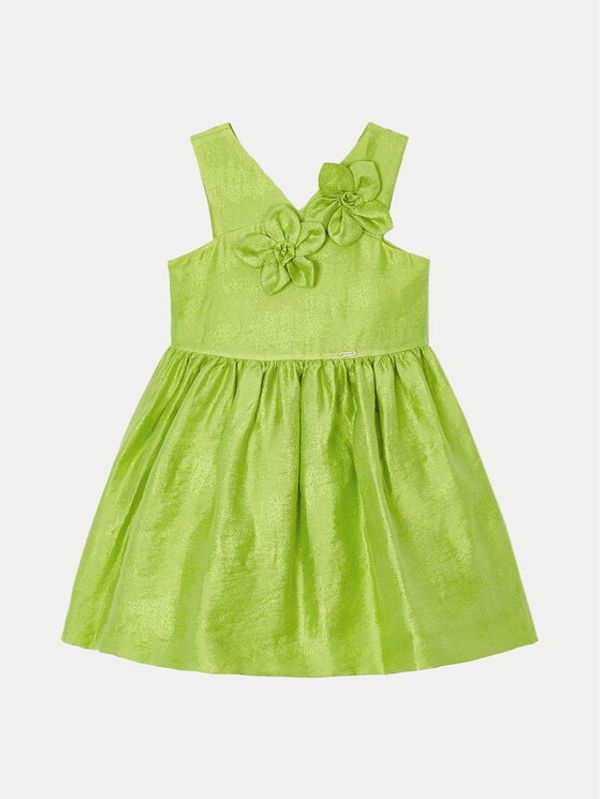 Mayoral Mayoral Elegantna haljina 3916 Zelena Regular Fit