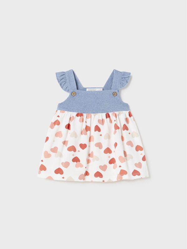 Mayoral Mayoral Haljina za svaki dan 1807 Bijela Regular Fit