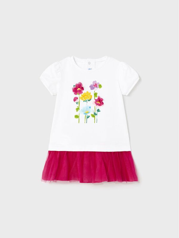 Mayoral Mayoral Haljina za svaki dan 1971 Bijela Regular Fit