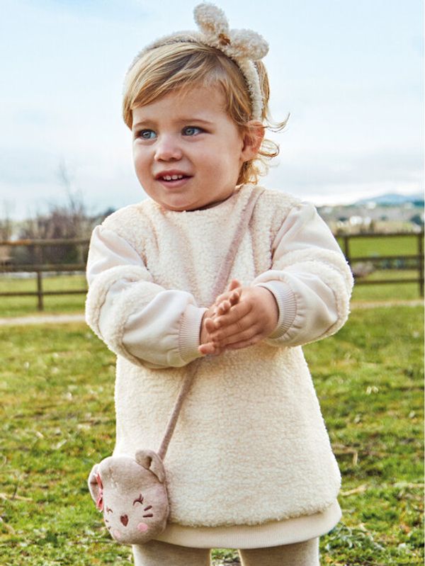 Mayoral Mayoral Haljina za svaki dan 2.986 Écru Regular Fit