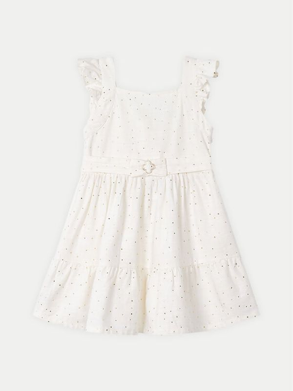 Mayoral Mayoral Haljina za svaki dan 3956 Écru Regular Fit