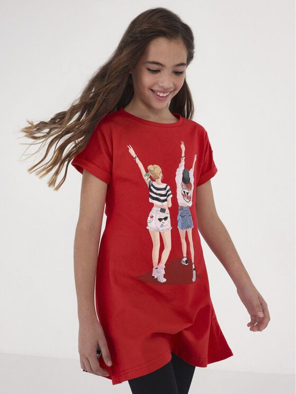 Mayoral Mayoral Haljina za svaki dan 6931 Crvena Regular Fit