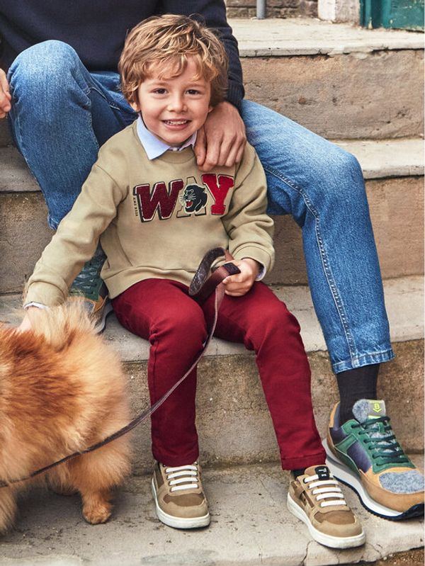 Mayoral Mayoral Hlače 4533 Tamnocrvena Regular Fit