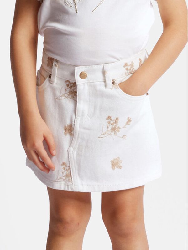 Mayoral Mayoral Jeans suknja 3903 Écru Regular Fit