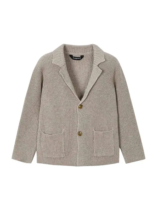 Mayoral Mayoral Kardigan 4412 Smeđa Regular Fit