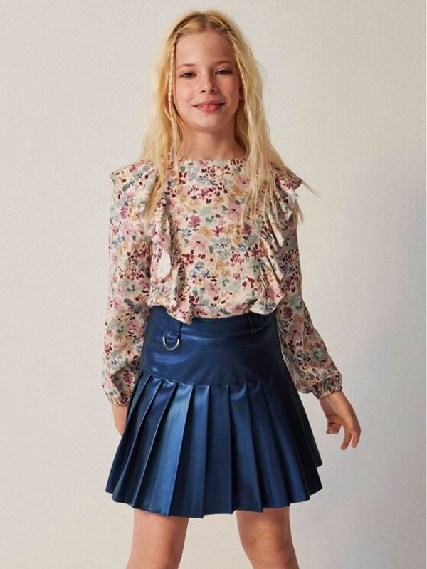 Mayoral Mayoral Kožna suknja 7.952 Tamnoplava Regular Fit