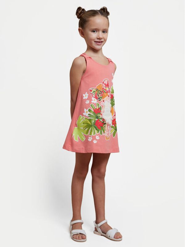 Mayoral Mayoral Ljetna haljina 3943 Ružičasta Regular Fit