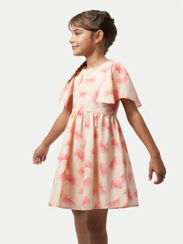Mayoral Mayoral Ljetna haljina 6945 Ružičasta Regular Fit