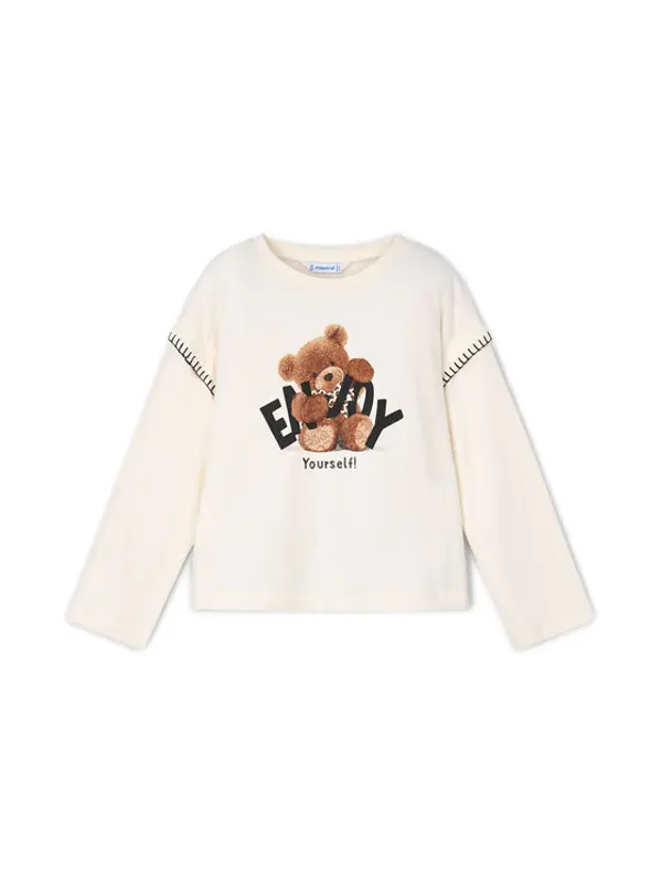 Mayoral Mayoral Majica 4012 Écru Regular Fit