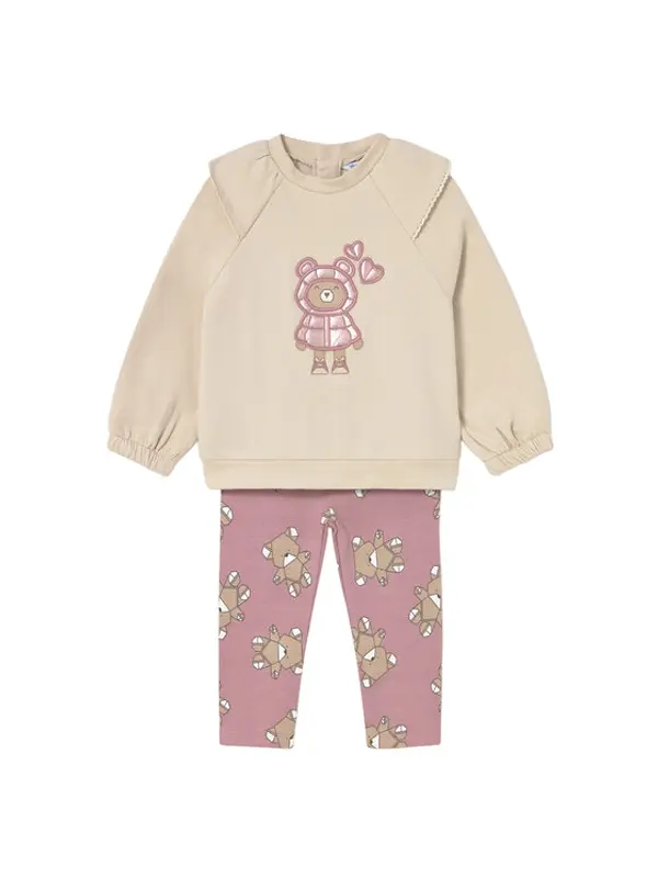 Mayoral Mayoral Set majica dugih rukava i leggins 2741 Šarena Regular Fit