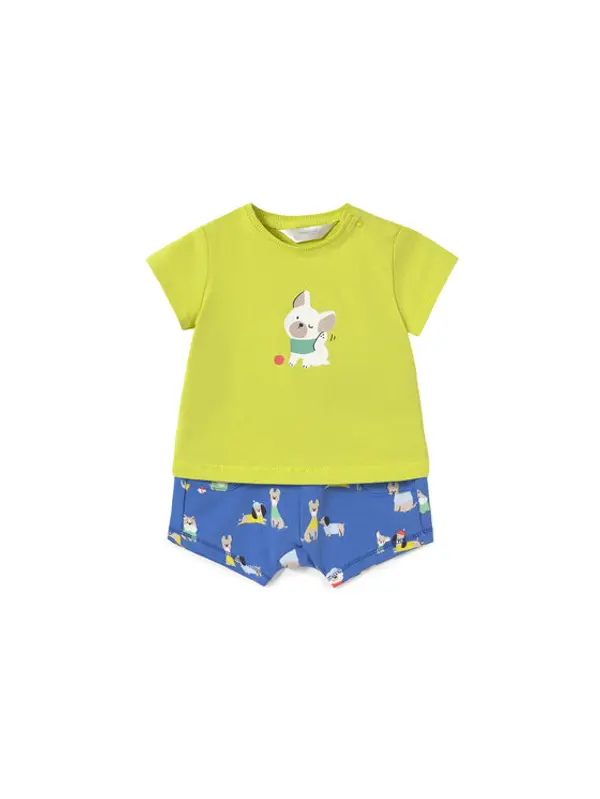 Mayoral Mayoral Set majica i hlače 1206 Šarena Regular Fit