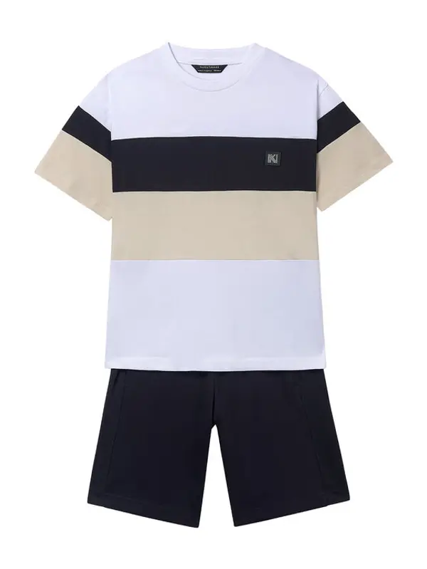 Mayoral Mayoral Set majica i hlače 6691 Crna Regular Fit