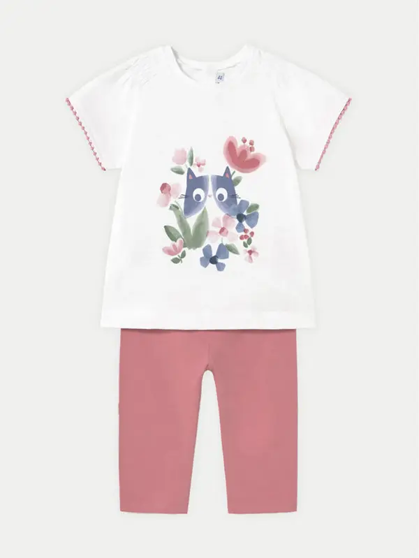Mayoral Mayoral Set majica i leggins 1736 Ružičasta Regular Fit