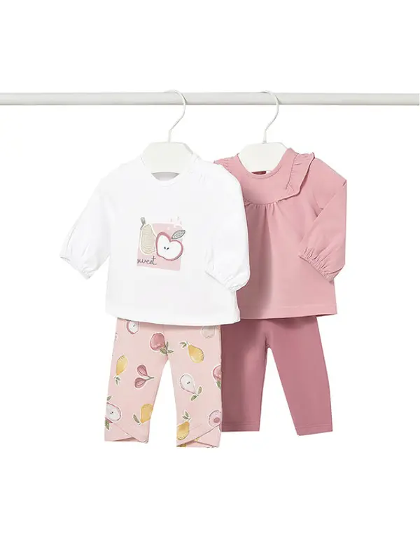 Mayoral Mayoral Set majica i leggins 1741 Ružičasta Regular Fit