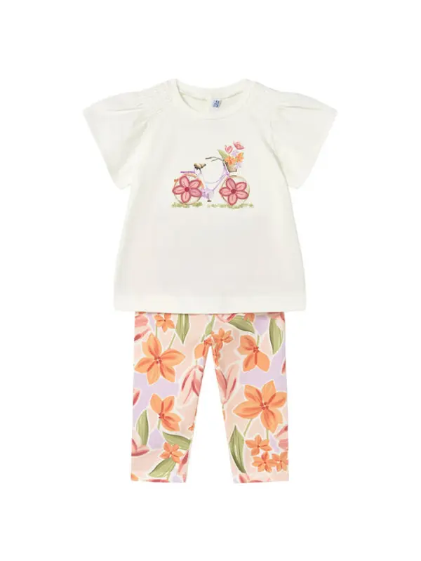 Mayoral Mayoral Set majica i leggins 1747 Šarena Regular Fit