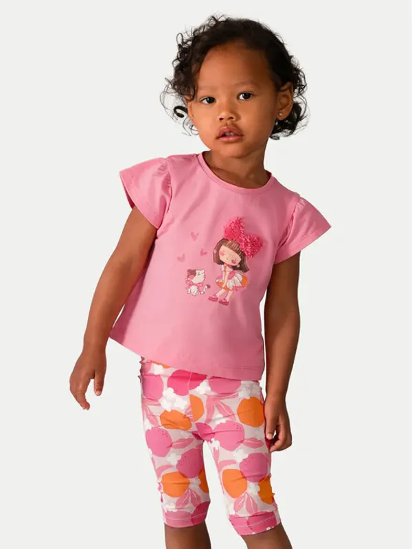 Mayoral Mayoral Set majica i leggins 1751 Ružičasta Regular Fit