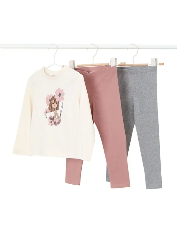 Mayoral Mayoral Set od 2 para tajica i majice 4724 Šarena Slim Fit