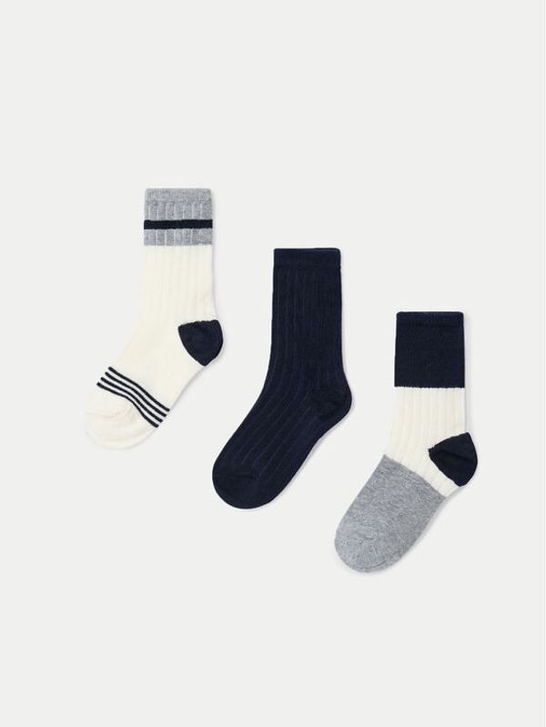 Mayoral Mayoral Set od 3 para dječjih visokih čarapa 10805 Tamnoplava