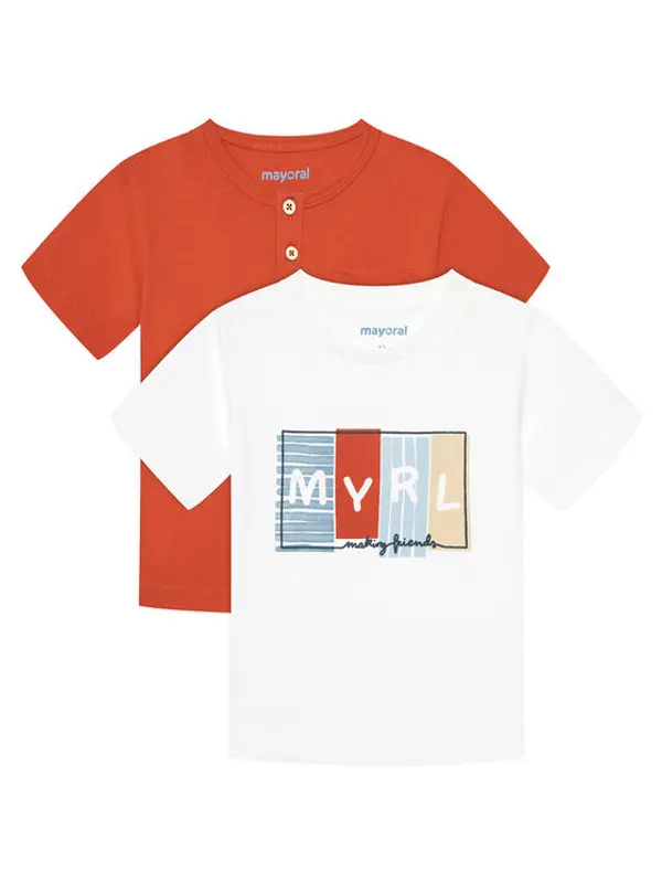 Mayoral Mayoral Set t-shirt majica﻿ 1060 Šarena Regular Fit