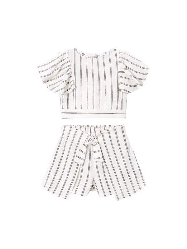 Mayoral Mayoral Set top i hlače 3949 Écru Regular Fit