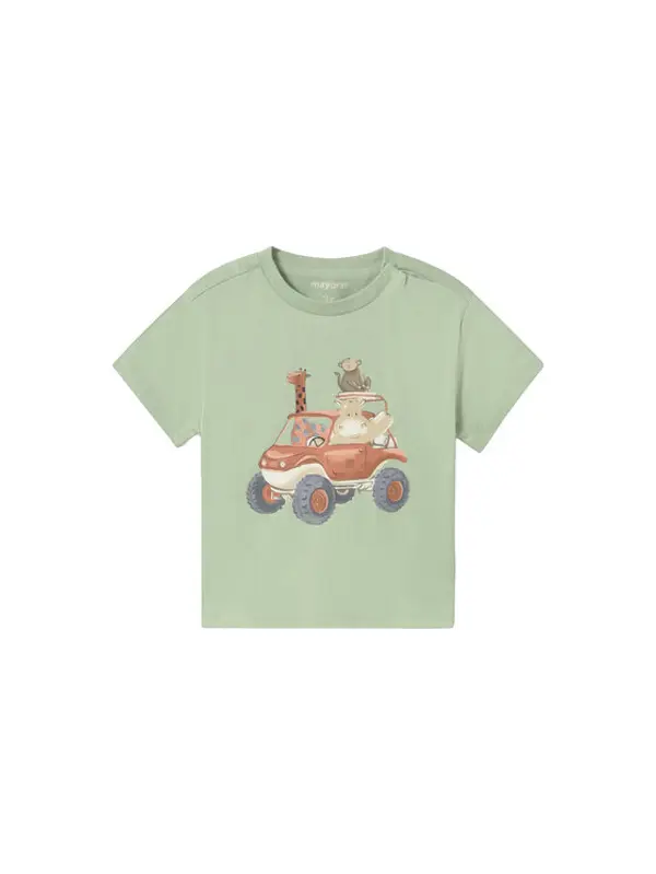 Mayoral Mayoral T-shirt 1010 Zelena Regular Fit