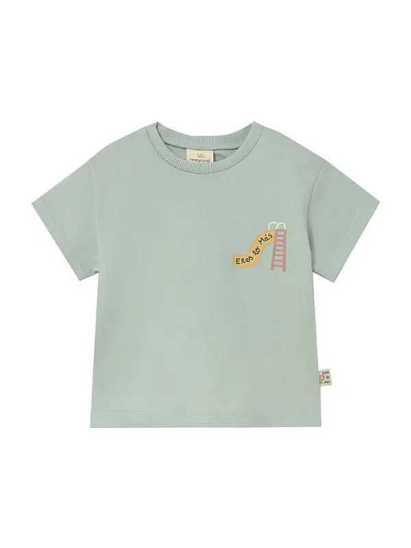 Mayoral Mayoral T-shirt 1077 Zelena Regular Fit
