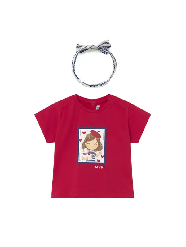 Mayoral Mayoral T-shirt 1081 Crvena Regular Fit