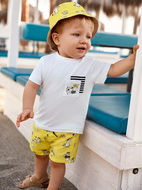 Mayoral Mayoral T-shirt 1639 Žuta Regular Fit