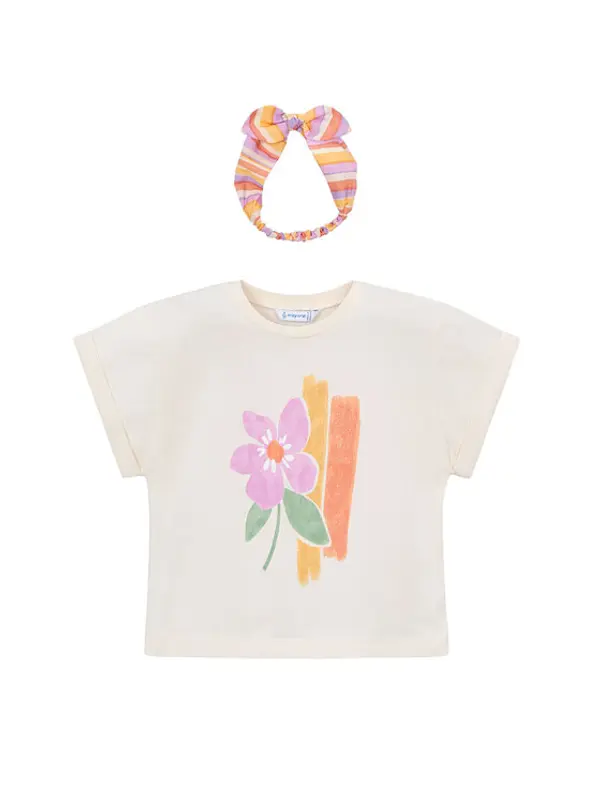 Mayoral Mayoral T-shirt 3010 Écru Regular Fit