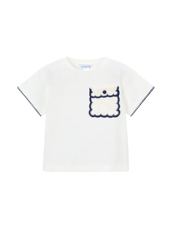 Mayoral Mayoral T-shirt 3013 Écru Regular Fit