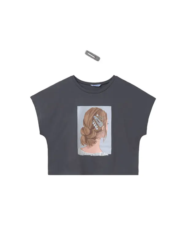Mayoral Mayoral T-shirt 6021 Siva Relaxed Fit
