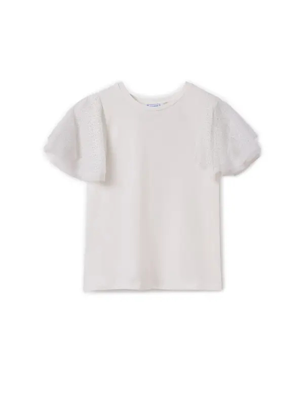 Mayoral Mayoral T-shirt 6022 Écru Regular Fit