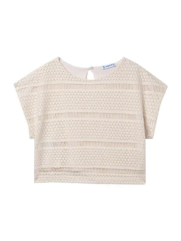 Mayoral Mayoral T-shirt 6022 Écru Regular Fit