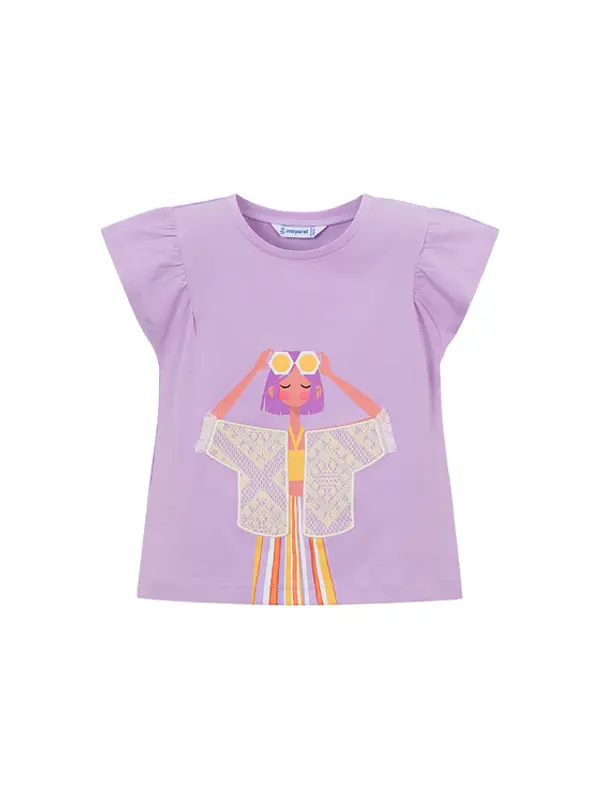 Mayoral Mayoral Top 3007 Ljubičasta Regular Fit