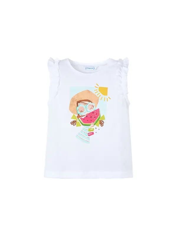 Mayoral Mayoral Top 3021 Bijela Regular Fit