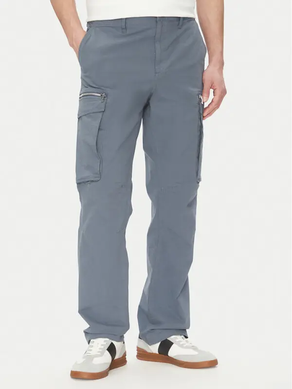 Michael Kors Michael Kors Hlače CS5304LHBY Plava Straight Leg