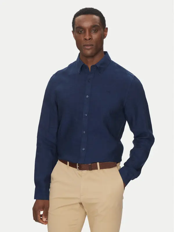 Michael Kors Michael Kors Košulja CS4400H4YT Tamnoplava Relaxed Fit