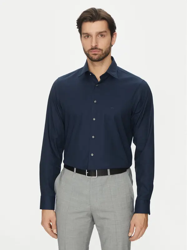 Michael Kors Michael Kors Košulja MD0MD91514 Tamnoplava Slim Fit