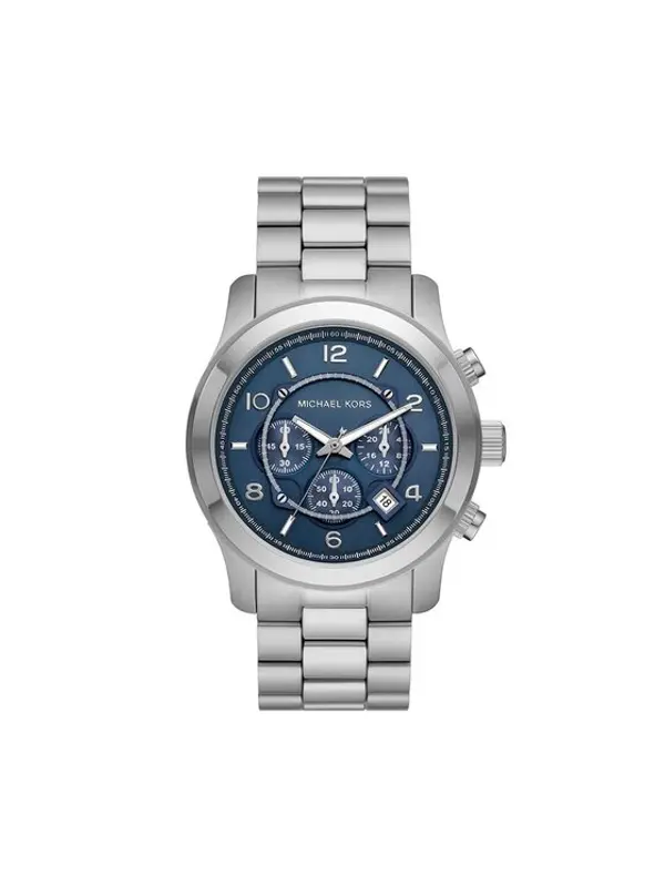 Michael Kors Michael Kors Sat Runway MK9105 Srebrna
