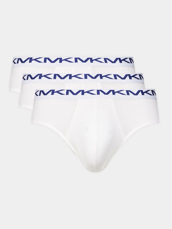Michael Kors Michael Kors Set od 3 para muških slip gaća 6BR1L10033 Bijela