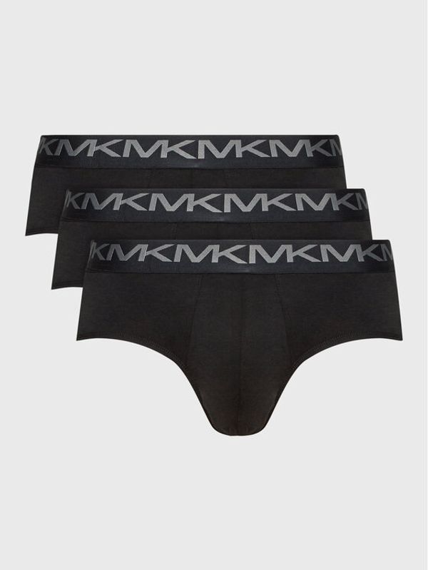 Michael Kors Michael Kors Set od 3 para muških slip gaća 6BR1L10033 Crna