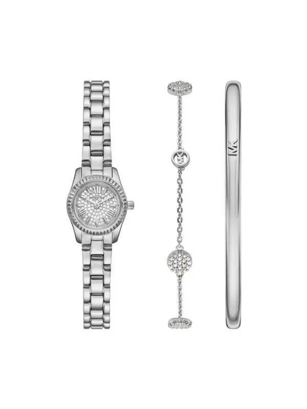 Michael Kors Michael Kors Set sata i narukvice MK4948SET Srebrna