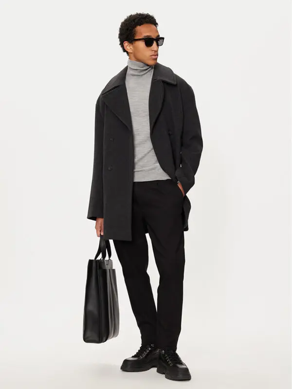 Michael Kors Michael Kors Vuneni kaput CF42083BQA Siva Oversize
