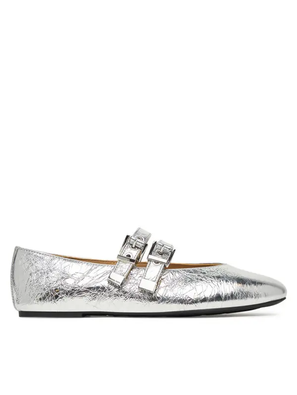 MICHAEL Michael Kors MICHAEL Michael Kors Balerinke Rowen Flex Ballet 40R6RWFP1M Srebrna