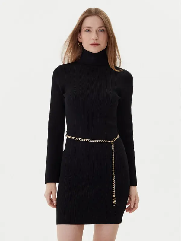 MICHAEL Michael Kors MICHAEL Michael Kors Džemper haljina MF583C633D Crna Regular Fit