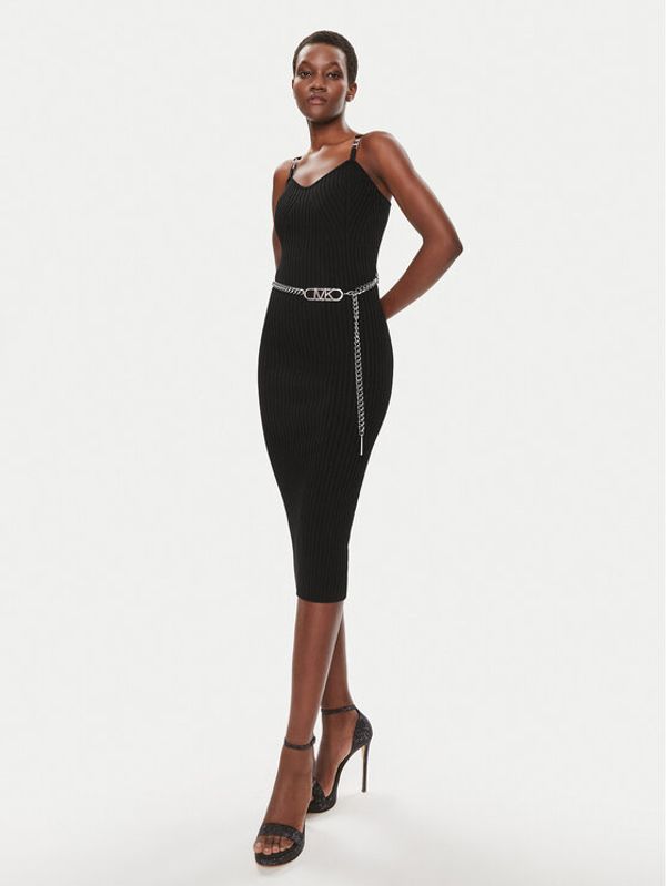 MICHAEL Michael Kors MICHAEL Michael Kors Džemper haljina MS381MK33D Crna Slim Fit