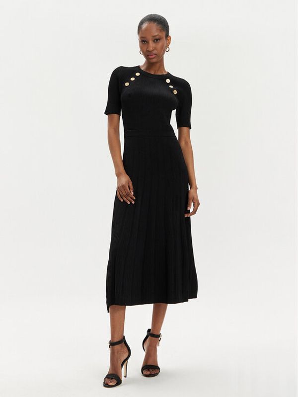 MICHAEL Michael Kors MICHAEL Michael Kors Džemper haljina MS480U033D Crna Regular Fit