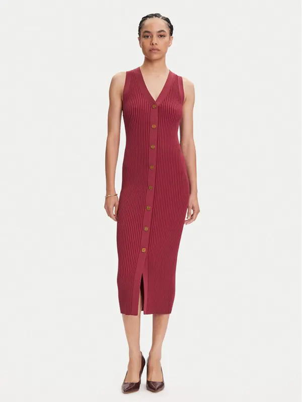 MICHAEL Michael Kors MICHAEL Michael Kors Džemper haljina MT5832533D Ružičasta Slim Fit