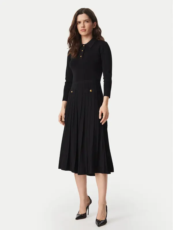 MICHAEL Michael Kors MICHAEL Michael Kors Džemper haljina MT683J3BFD Crna Slim Fit
