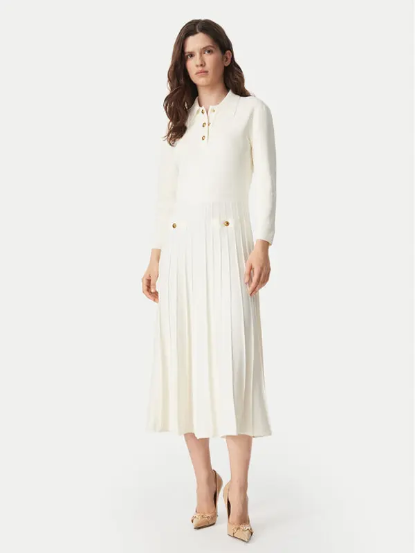 MICHAEL Michael Kors MICHAEL Michael Kors Džemper haljina MT683J3BFD Krem Slim Fit